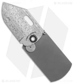 Kubasek Mag-Tag Folder Dog Tag Knife Carbon Fiber (1.75" Damascus)