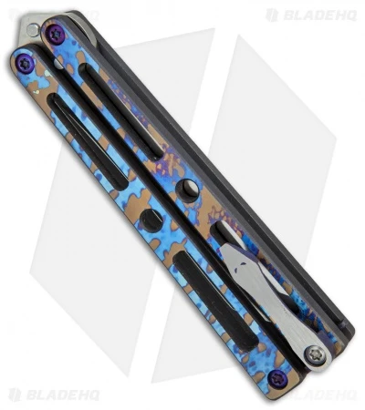 VMX Vallotton/Maverick Balisong Butterfly Knife "Nebula Tuxedo" (4.25" Satin) 2 VMX Vallotton/Maverick Balisong Butterfly Knife "Nebula Tuxedo" (4.25" Satin) - Image 2