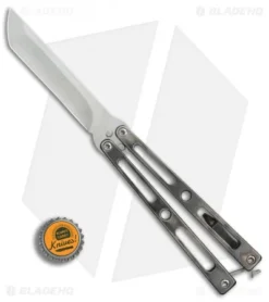 VMX Vallotton/Maverick Balisong Butterfly Knife "Wasted" Ti (4.25" Satin) 7 VMX Vallotton/Maverick Balisong Butterfly Knife "Wasted" Ti (4.25" Satin) -Benchmade Shop Kyle Vallotton Maverick Customs 4 BHQ 79804 er bottlecap