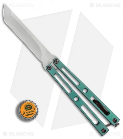 VMX Vallotton/Maverick Balisong Butterfly Knife Green/Bronze Ti (4.25" Satin) 4 VMX Vallotton/Maverick Balisong Butterfly Knife Green/Bronze Ti (4.25" Satin) - Image 4