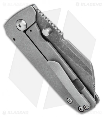 Morrish Made Knives Sputnik #7 Custom Frame Lock Knife Ti/CF (3" Acid SW) 3 Morrish Made Knives Sputnik #7 Custom Frame Lock Knife Ti/CF (3" Acid SW) - Image 3