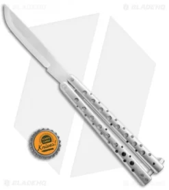 Nathan Dewey Custom Deviant Balisong Knife W/ Flamed Clip (4.25" Wide Scandi) -Benchmade Shop Nathan Dewey Custom Deviant Balisong Butterfly 1 BHQ 22332 jr bottlecap