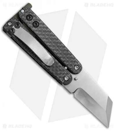 Nathan Dewey Custom Gremlin Mini Balisong Knife Silver LSCF (2" 440C Satin) 2 Nathan Dewey Custom Gremlin Mini Balisong Knife Silver LSCF (2" 440C Satin) - Image 2