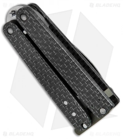 Nathan Dewey Custom Gremlin Mini Balisong Knife Silver LSCF (2" 440C Satin) 4 Nathan Dewey Custom Gremlin Mini Balisong Knife Silver LSCF (2" 440C Satin) - Image 4