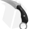 Ryan W Knives UTrap Karambit Fixed Blade Knife Black G-10 (3.2" Acid Wash)