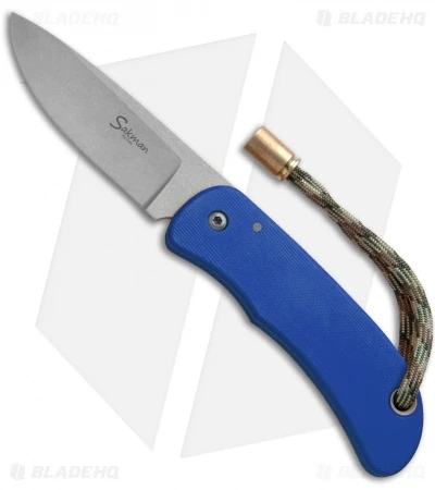 Sakman Pointer Friction Lock Knife Blue G-10 (3" Stonewash) 1 Sakman Pointer Friction Lock Knife Blue G-10 (3" Stonewash)
