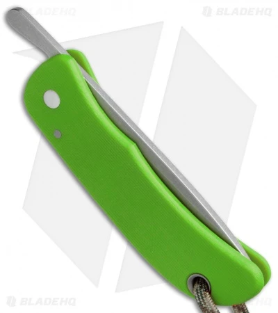 Sakman Pointer Friction Lock Knife Neon Green G-10 (3" Stonewash) 3 Sakman Pointer Friction Lock Knife Neon Green G-10 (3" Stonewash) - Image 3