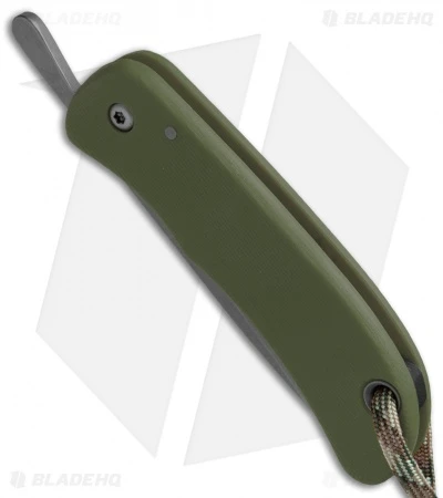 Sakman Pointer Friction Lock Knife OD Green G-10 (3" Stonewash) 2 Sakman Pointer Friction Lock Knife OD Green G-10 (3" Stonewash) - Image 2