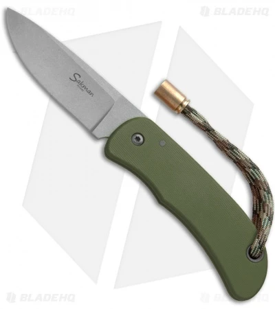 Sakman Pointer Friction Lock Knife OD Green G-10 (3" Stonewash) 1 Sakman Pointer Friction Lock Knife OD Green G-10 (3" Stonewash)