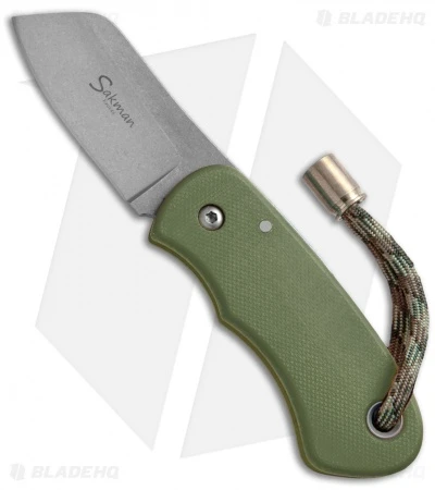 Sakman Chappy Friction Lock Knife OD Green G-10 (2.1" Stonewash) 1 Sakman Chappy Friction Lock Knife OD Green G-10 (2.1" Stonewash)