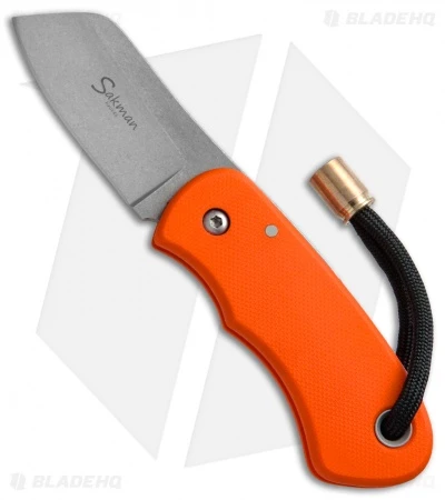 Sakman Chappy Friction Lock Knife Orange G-10 (2.1" Stonewash) 1 Sakman Chappy Friction Lock Knife Orange G-10 (2.1" Stonewash)