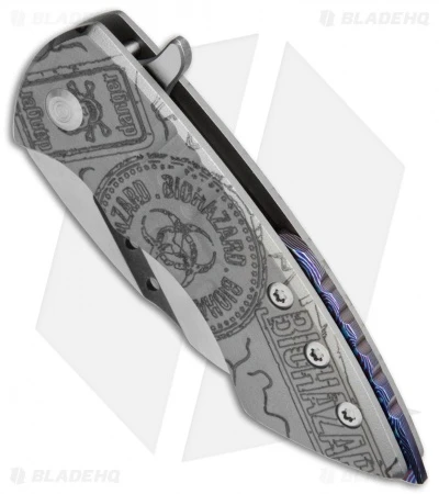 Sergey Rogovets Knives Model XR-4 Flipper Titanium Knife (3.25" Two-Tone) 2 Sergey Rogovets Knives Model XR-4 Flipper Titanium Knife (3.25" Two-Tone) - Image 2