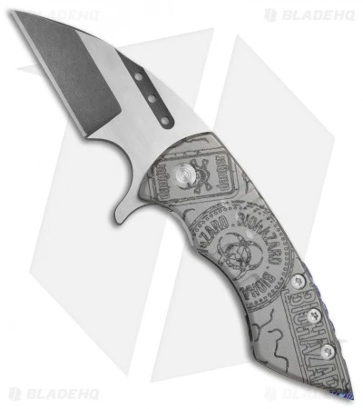 Sergey Rogovets Knives Model XR-4 Flipper Titanium Knife (3.25" Two-Tone) 1 Sergey Rogovets Knives Model XR-4 Flipper Titanium Knife (3.25" Two-Tone)
