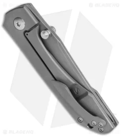 Simeon Custom Knives ThumbTo Frame Lock Knife Titanium (3.4" Smoke) -Benchmade Shop Simeon Custom Knives ThumbTo Ti FL Smoke BHQ 147528 jr side