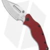Sniper Bladeworks LPC Frame Lock Knife Red G-10/SW Ti (3.5" Satin)