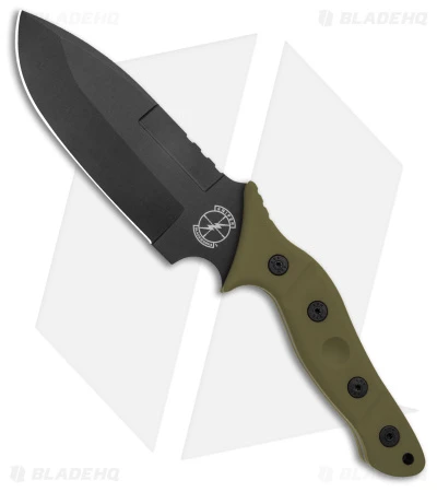 Sniper Bladeworks MAMU Fixed Blade Knife OD Green G-10 (5.5" Black) 1 Sniper Bladeworks MAMU Fixed Blade Knife OD Green G-10 (5.5" Black)