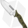 Sniper Bladeworks MAMU Fixed Blade Knife OD Green G-10 (5.5" Satin)