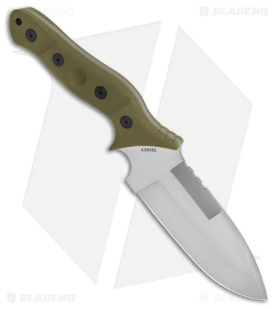 Sniper Bladeworks MAMU Fixed Blade Knife OD Green G-10 (5.5" Satin) 2 Sniper Bladeworks MAMU Fixed Blade Knife OD Green G-10 (5.5" Satin) - Image 2
