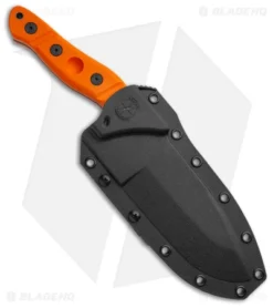 Sniper Bladeworks MAMU Fixed Blade Knife Orange G-10 (5.5" Black) -Benchmade Shop Sniper Bladeworks MAMU Fixed Blade Orange G 10 Black BHQ 143947 jr sheath