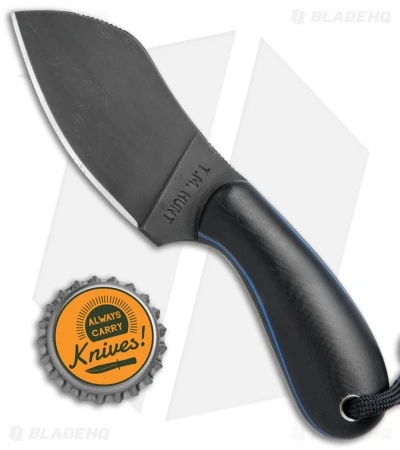 T.M. Hunt Custom Foxkit Fixed Blade Knife Black Micarta (2.75" Black) 4 T.M. Hunt Custom Foxkit Fixed Blade Knife Black Micarta (2.75" Black) - Image 4