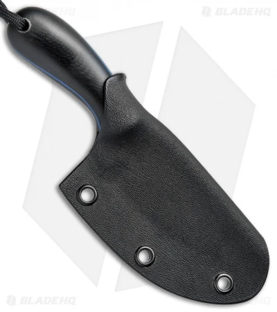 T.M. Hunt Custom Foxkit Fixed Blade Knife Black Micarta (2.75" Black) 3 T.M. Hunt Custom Foxkit Fixed Blade Knife Black Micarta (2.75" Black) - Image 3