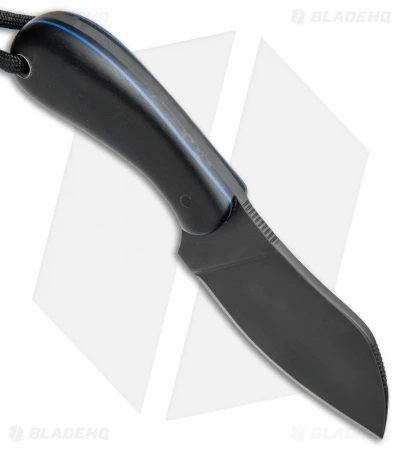 T.M. Hunt Custom Foxkit Fixed Blade Knife Black Micarta (2.75" Black) 2 T.M. Hunt Custom Foxkit Fixed Blade Knife Black Micarta (2.75" Black) - Image 2