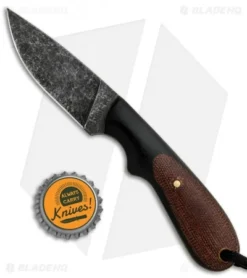 T.M. Hunt Custom Hedgehog Fixed Blade Brown Micarta/Black G-10 (3.75" Acid) 7 T.M. Hunt Custom Hedgehog Fixed Blade Brown Micarta/Black G-10 (3.75" Acid) -Benchmade Shop T.M. Hunt Custom Hedgehog Blade Micarta G 10 Acid BHQ 85833 jr bottlecap