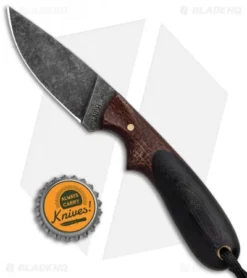 T.M. Hunt Custom Hedgehog Fixed Blade Burlap/Black G-10 (3.75" Acid) -Benchmade Shop T.M. Hunt Custom Hedgehog Burlap Black G 10 Acid BHQ 98484 jr bottlecap