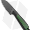 T.M. Hunt Custom Hogua Fixed Blade Black G10/Candy Stripe Green (3.1" Black)