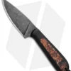 T.M. Hunt Custom Magua Fixed Blade Knife Black G-10/Pumpkin Resin (3.5" Black)