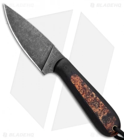 T.M. Hunt Custom Magua Fixed Blade Knife Black G-10/Pumpkin Resin (3.5" Black) 1 T.M. Hunt Custom Magua Fixed Blade Knife Black G-10/Pumpkin Resin (3.5" Black)