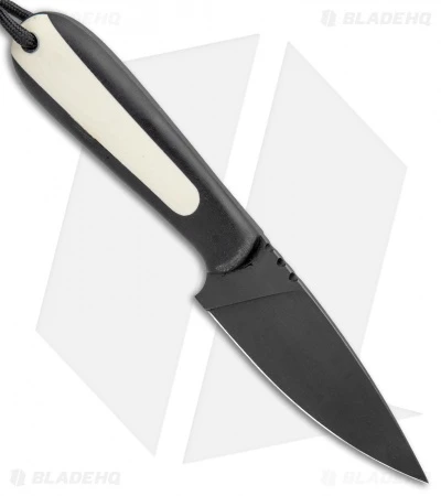T.M. Hunt Custom Magua Fixed Blade Knife Black/White G-10 (3.5" Black) 2 T.M. Hunt Custom Magua Fixed Blade Knife Black/White G-10 (3.5" Black) - Image 2