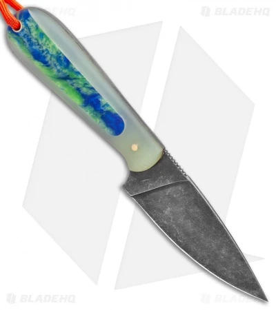 T.M. Hunt Custom Magua Fixed Blade Knife Natural G-10/Earth Resin (3.5" Black) 2 T.M. Hunt Custom Magua Fixed Blade Knife Natural G-10/Earth Resin (3.5" Black) - Image 2