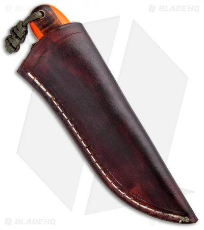 T.M. Hunt Custom Magua Fixed Blade Knife Orange G-10/Curly Maple (3.5" Black) 3 T.M. Hunt Custom Magua Fixed Blade Knife Orange G-10/Curly Maple (3.5" Black) - Image 3