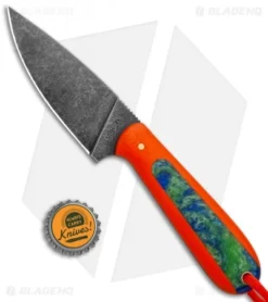 T.M. Hunt Custom Magua Fixed Blade Knife Orange G-10/Earth Resin (3.5" Black) 7 T.M. Hunt Custom Magua Fixed Blade Knife Orange G-10/Earth Resin (3.5" Black) -Benchmade Shop T.M. Hunt Custom Hogua Orange G 10 Earth Resin Black BHQ 98436 jr bottlecap