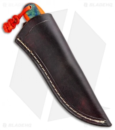 T.M. Hunt Custom Magua Fixed Blade Knife Orange G-10/Earth Resin (3.5" Black) 3 T.M. Hunt Custom Magua Fixed Blade Knife Orange G-10/Earth Resin (3.5" Black) - Image 3