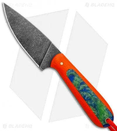 T.M. Hunt Custom Magua Fixed Blade Knife Orange G-10/Earth Resin (3.5" Black) 1 T.M. Hunt Custom Magua Fixed Blade Knife Orange G-10/Earth Resin (3.5" Black)