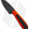 T.M. Hunt Custom Hogua Fixed Blade Knife Orange G-10 "Onyx Flake" (3.1"Black)