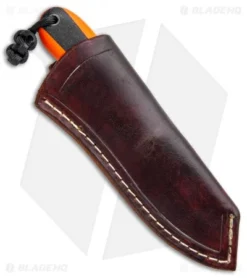 T.M. Hunt Custom Hogua Fixed Blade Knife Orange G-10 "Onyx Flake" (3.1"Black) -Benchmade Shop T.M. Hunt Custom Hogua Orange G 10 Onyx Flake Black BHQ 98469 jr sheath