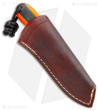 T.M. Hunt Custom Hogua Fixed Blade Knife Orange G10/Onyx Flake (3.1" Black) 3 T.M. Hunt Custom Hogua Fixed Blade Knife Orange G10/Onyx Flake (3.1" Black) - Image 3