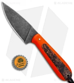 T.M. Hunt Custom Magua Fixed Blade Knife Orange G-10/Pumpkin Resin (3.5" Black) 7 T.M. Hunt Custom Magua Fixed Blade Knife Orange G-10/Pumpkin Resin (3.5" Black) -Benchmade Shop T.M. Hunt Custom Hogua Orange G 10 Pumpkin Resin Black BHQ 98432 jr bottlecap