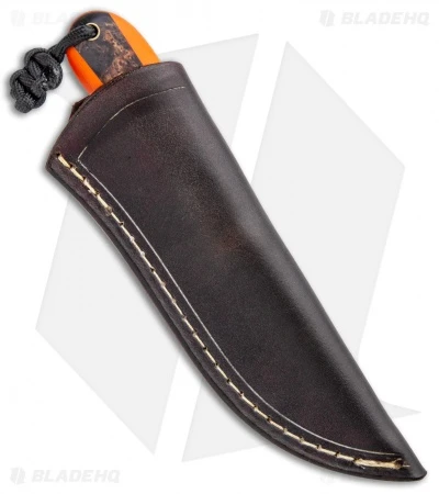 T.M. Hunt Custom Magua Fixed Blade Knife Orange G-10/Pumpkin Resin (3.5" Black) 3 T.M. Hunt Custom Magua Fixed Blade Knife Orange G-10/Pumpkin Resin (3.5" Black) - Image 3