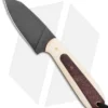 T.M. Hunt Custom Hogua Fixed Blade Knife White G10/Candy Stripe (3.1" Black)