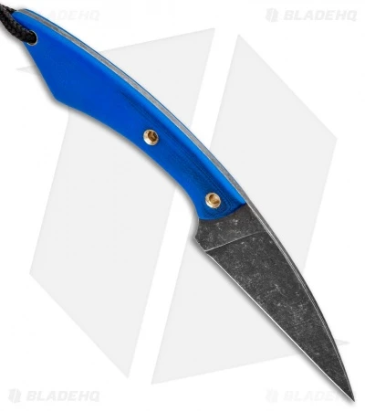 T.M. Hunt Custom Knives Hornet 2.0 Fixed Blade Knife Blue G-10 Exclusive 2 T.M. Hunt Custom Knives Hornet 2.0 Fixed Blade Knife Blue G-10 Exclusive - Image 2