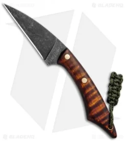 T.M. Hunt Custom Knives Hornet 2.0 Fixed Blade Knife Curly Maple Exclusive