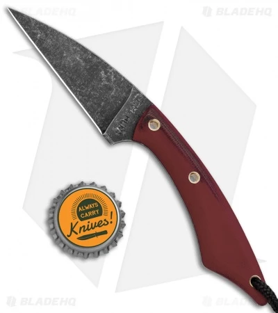 T.M. Hunt Custom Knives Hornet 2.0 Fixed Blade Knife Red G-10 Exclusive 4 T.M. Hunt Custom Knives Hornet 2.0 Fixed Blade Knife Red G-10 Exclusive - Image 4