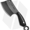 T.M. Hunt Custom "Leave It" Cleaver Keychain Knife Black G-10 (1.75" Black)