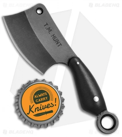 T.M. Hunt Custom "Leave It" Cleaver Keychain Knife Black G-10 (1.75" Black) 3 T.M. Hunt Custom "Leave It" Cleaver Keychain Knife Black G-10 (1.75" Black) - Image 3