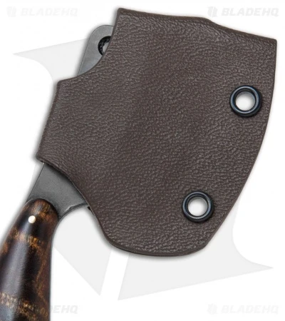 T.M. Hunt Custom "Leave It" Cleaver Keychain Knife Curly Maple (1.75" Black) 2 T.M. Hunt Custom "Leave It" Cleaver Keychain Knife Curly Maple (1.75" Black) - Image 2