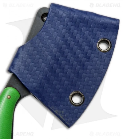 T.M. Hunt Custom "Leave It" Cleaver Keychain Knife Green G-10 (1.75" Black) 2 T.M. Hunt Custom "Leave It" Cleaver Keychain Knife Green G-10 (1.75" Black) - Image 2